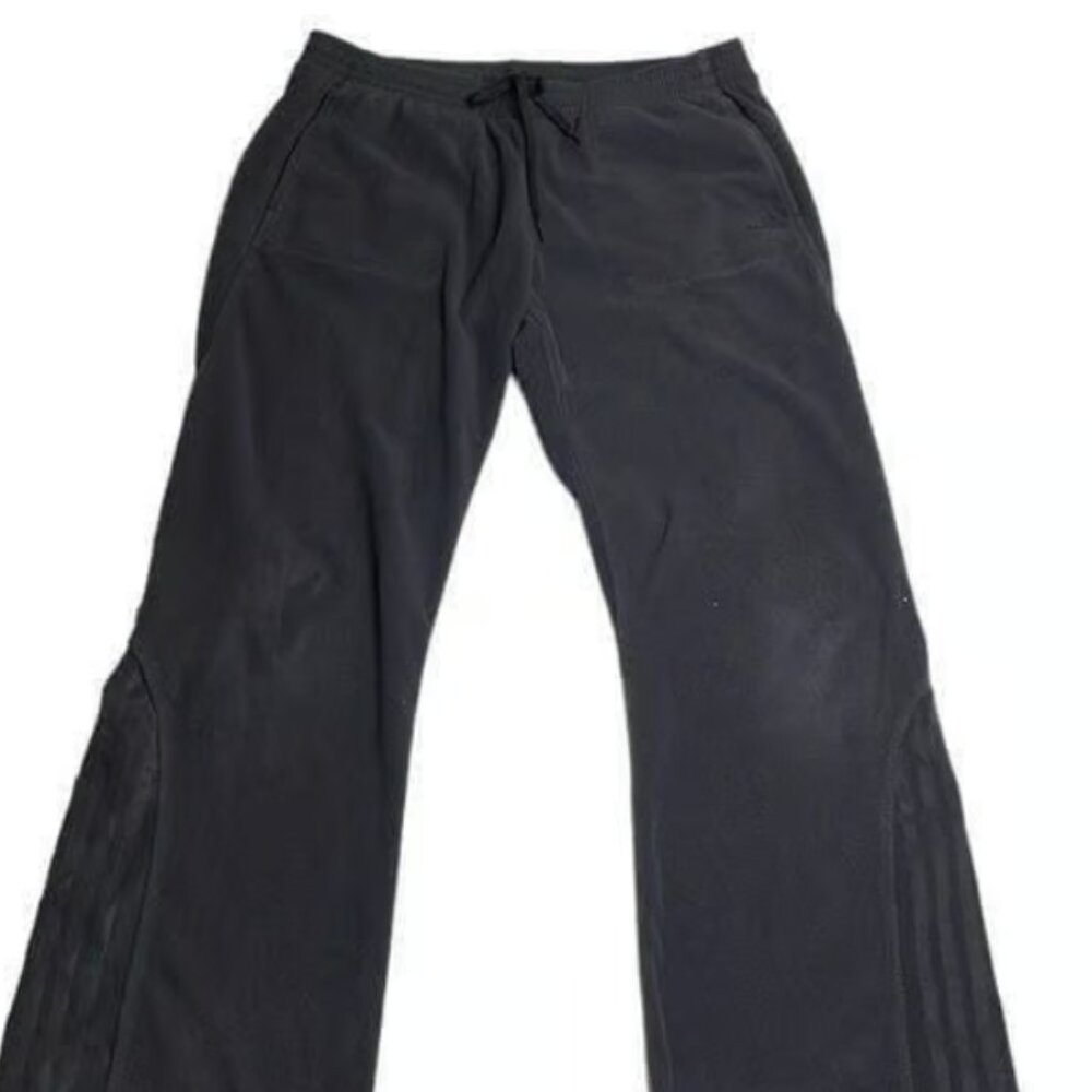 Y2K vintage Women’s Adidas boot cut fuzzy lounge pants Large Black